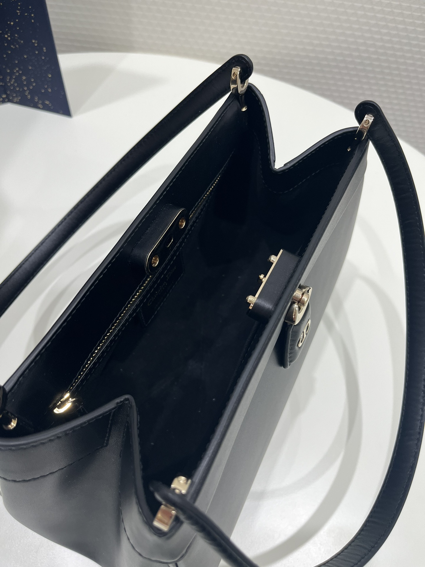 Christian Dior Medium Dior Key Bag Black For Women 12in/30 cmOBEQ_