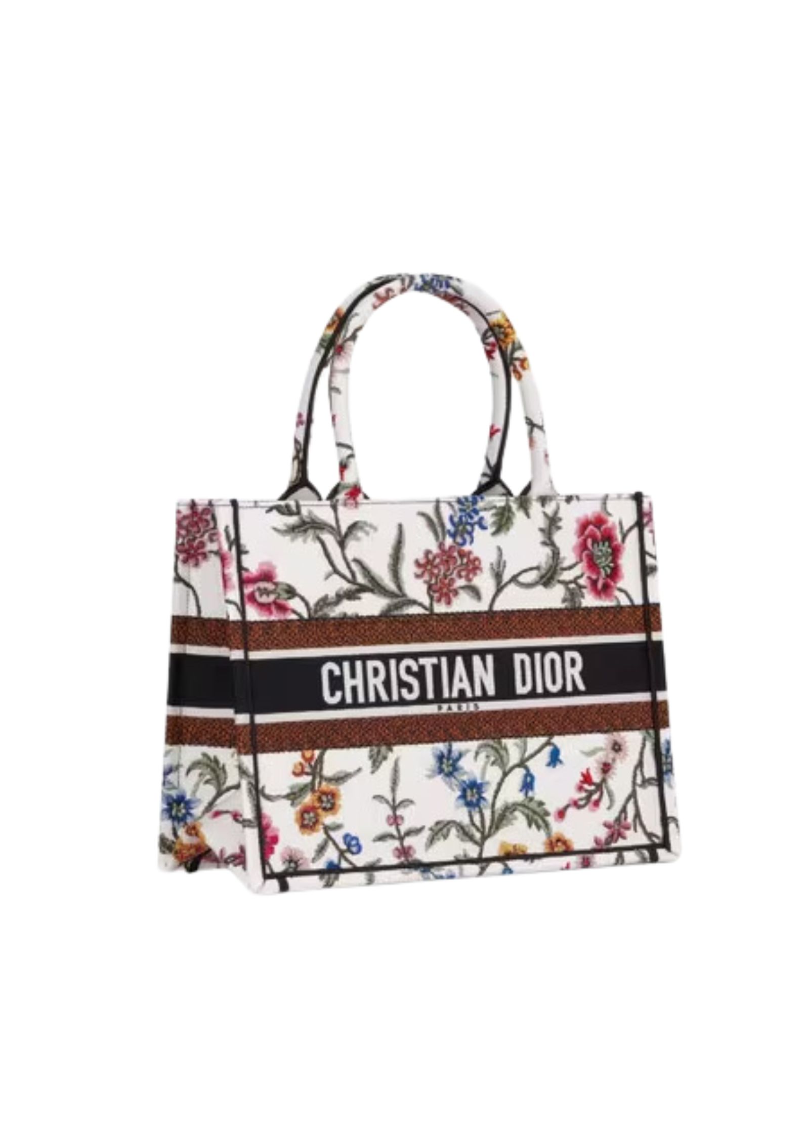 Christian Dior Medium Dior Tote Bag White/Black For Women 14in/ 36cmZEAU_