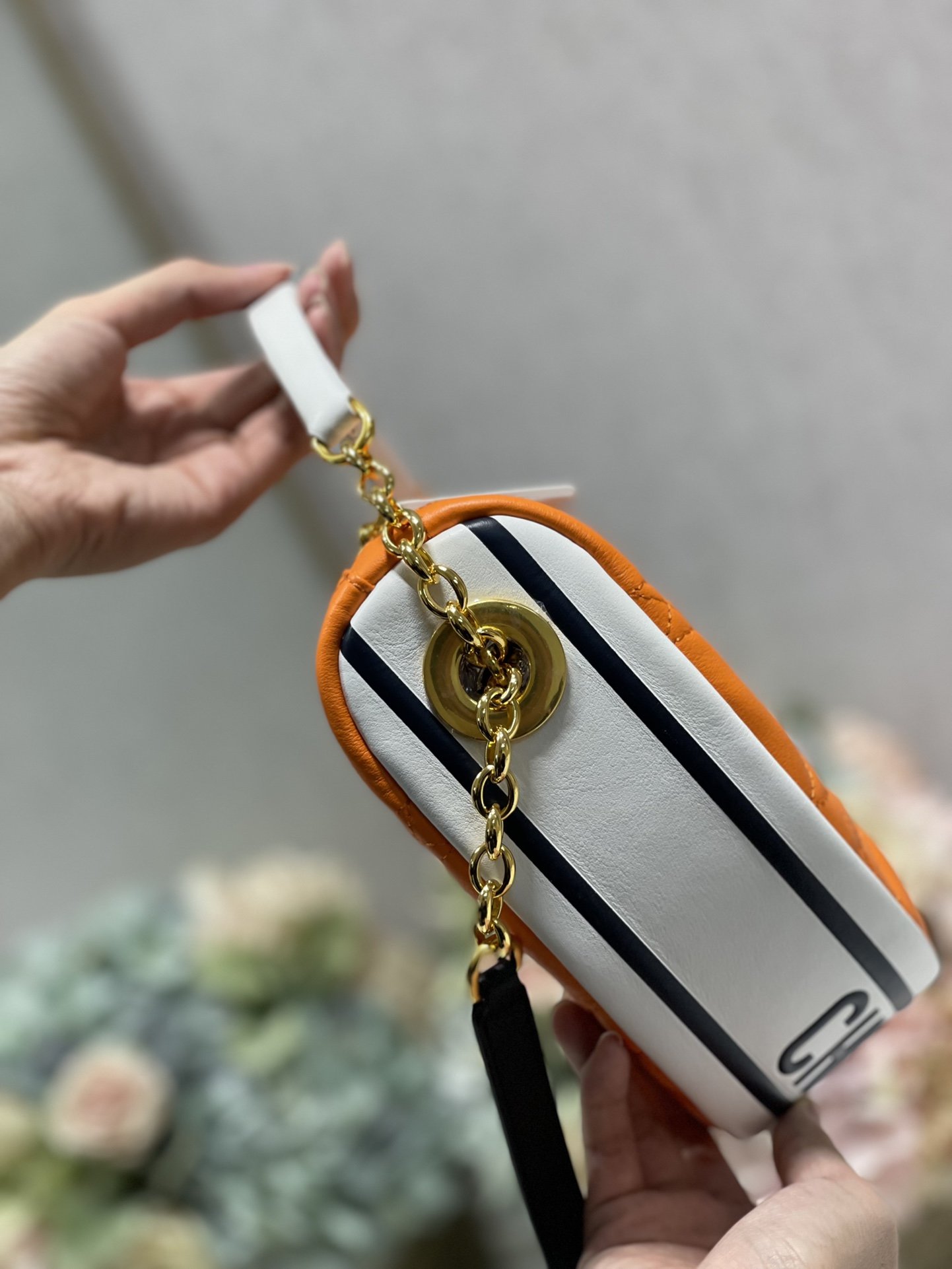 Christian Dior Medium Dior Vibe Hobo Bag, Orange, For Women Women’s Handbags, Crossbody Bags, 30cm CD
