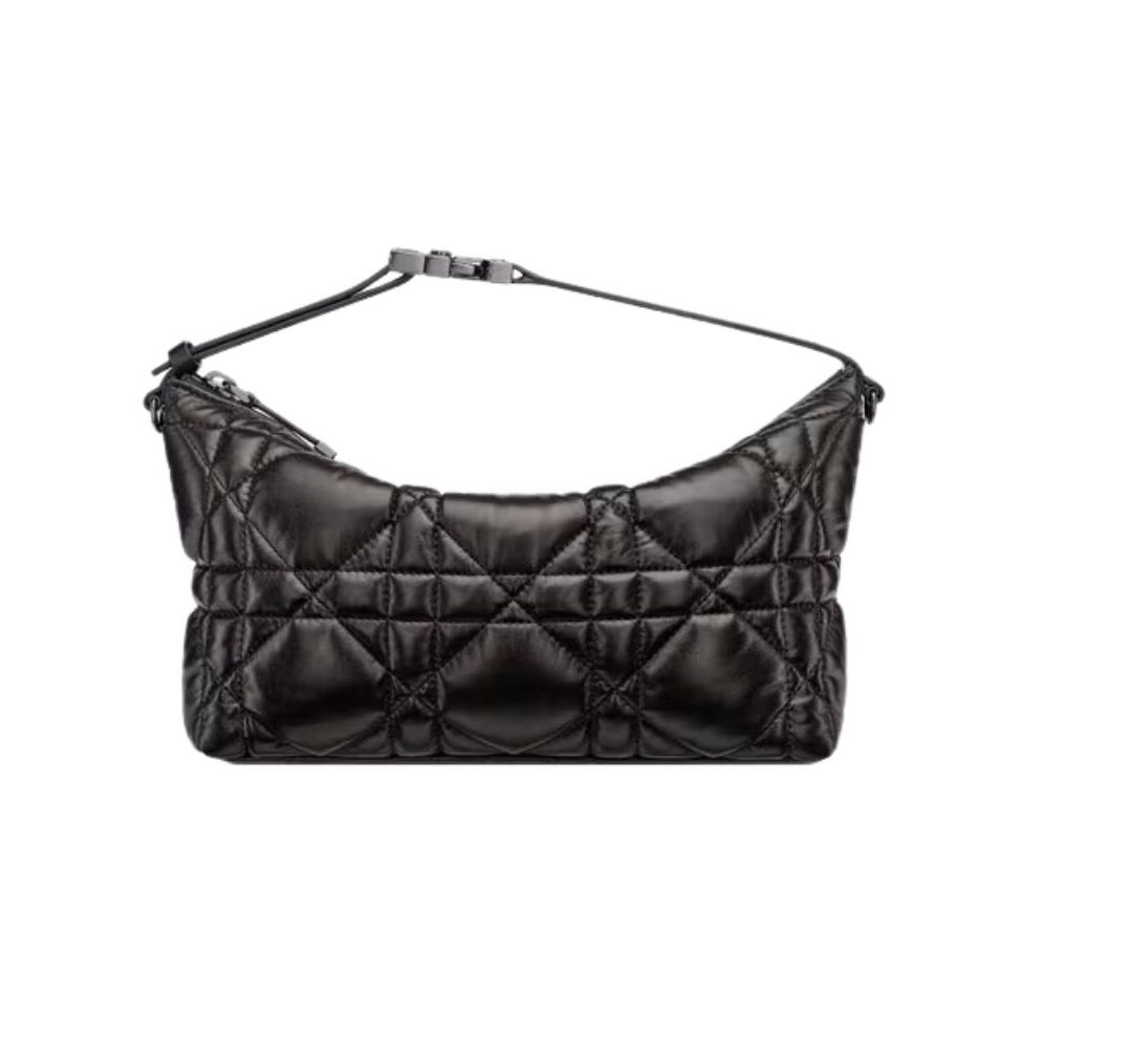 Christian Dior Medium Diortravel Nomad Pouch Black/White For Women 8.5in/ 22cmBMIG_