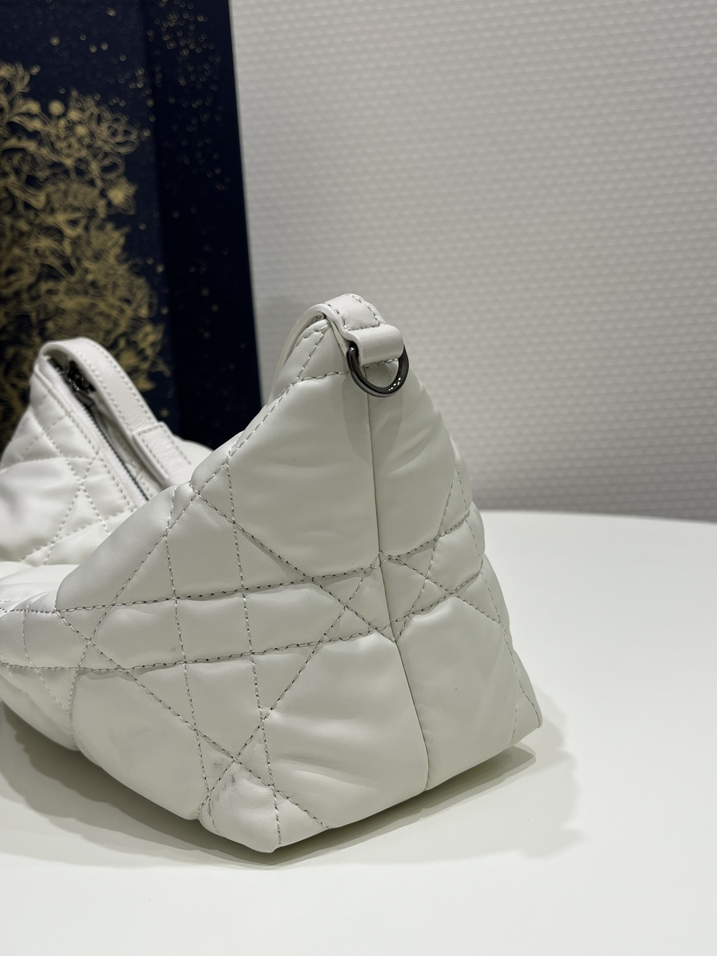 Christian Dior Medium Diortravel Nomad Pouch Black/White For Women 8.5in/ 22cmBMIG_