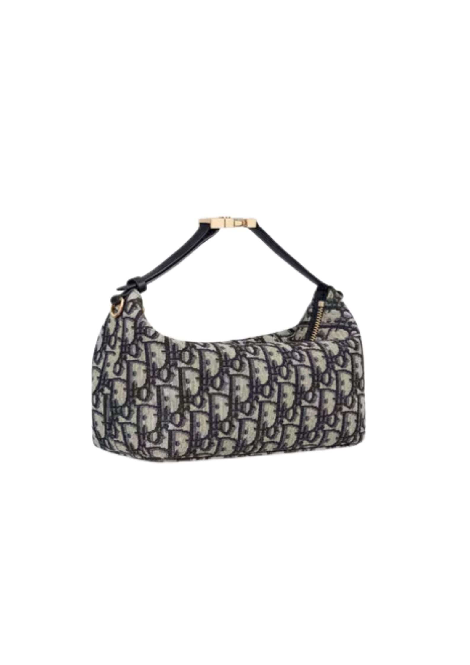 Christian Dior Medium Diortravel Nomad Pouch Blue For Women 8.5in/ 22cmOTZQ_