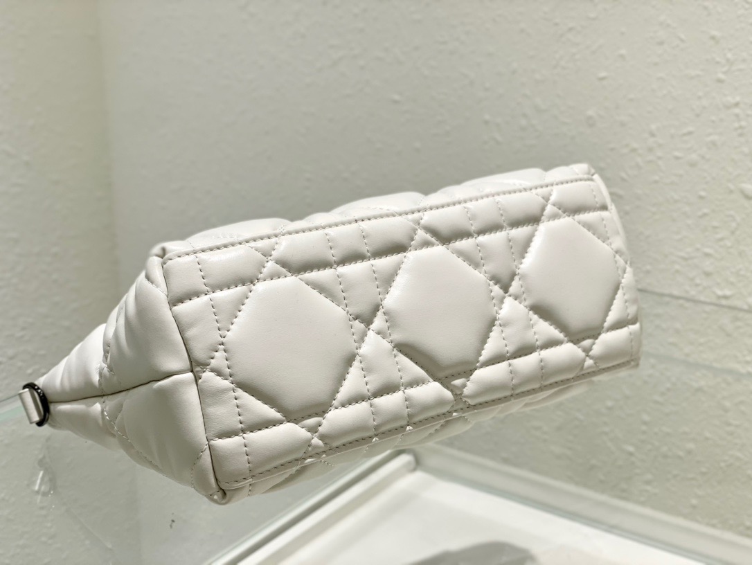 Christian Dior Medium DiorTravel Nomad Pouch White, For Women, Women’s Handbags 8.5in/22cm CDBMIG_