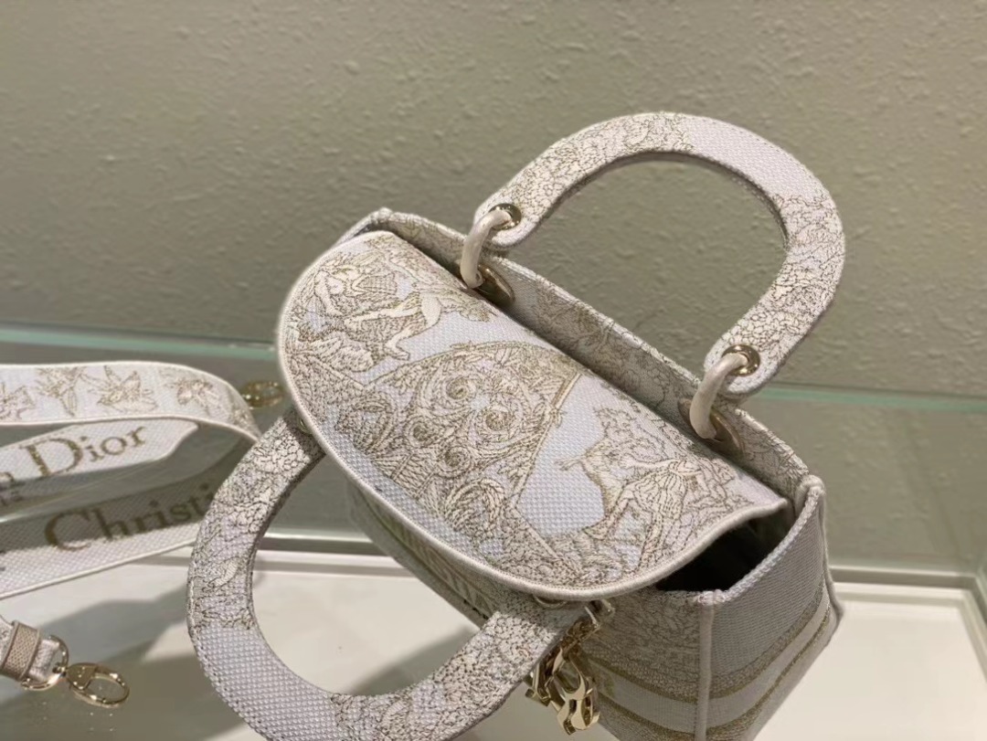 Christian Dior Medium Lady D-Lite Bag, Beige, For Women Women’s Handbags, Crossbody Bags, 24cm CD