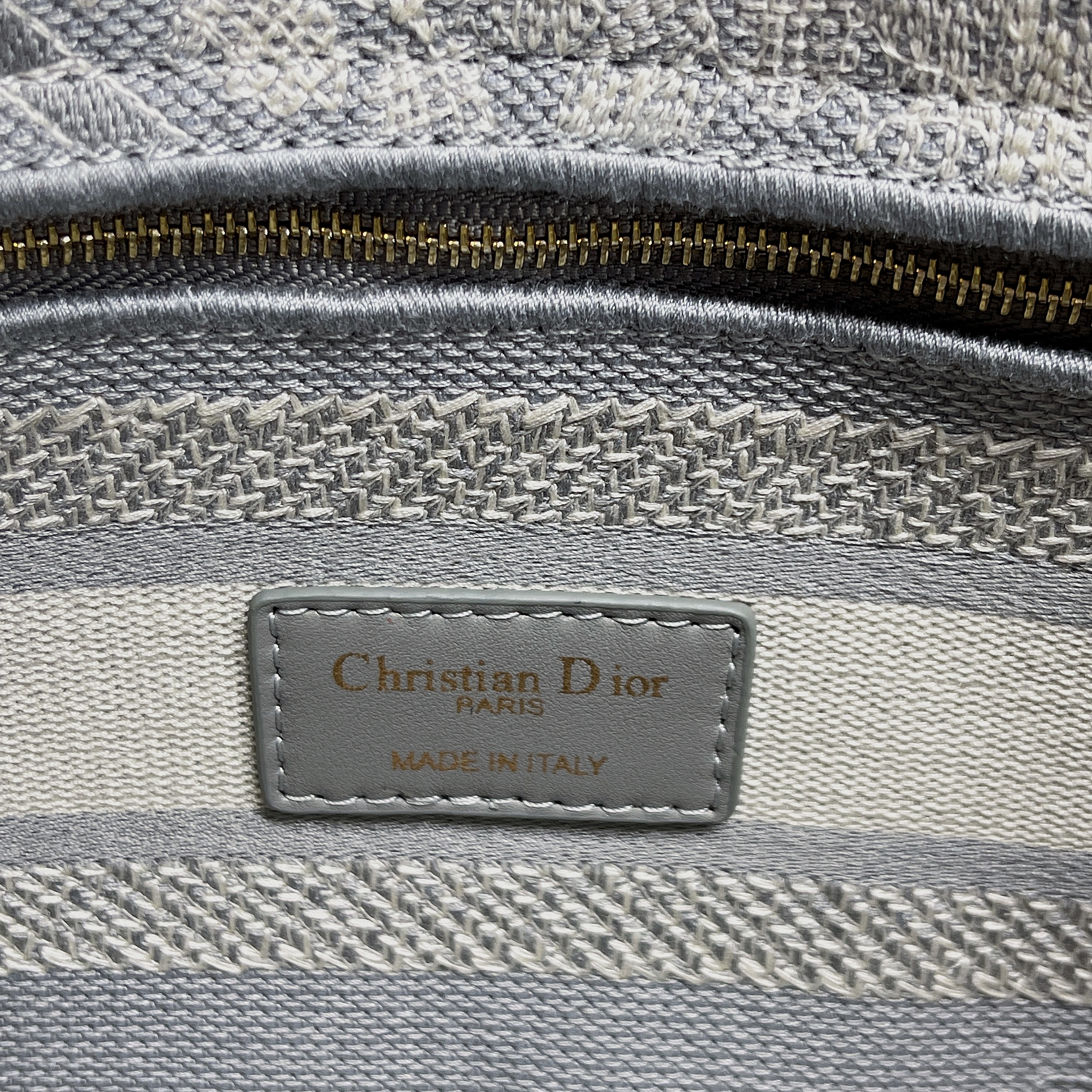 Christian Dior Medium Lady D-Lite Bag Grey, For Women, Women’s Handbags 24cm/9.5in CD