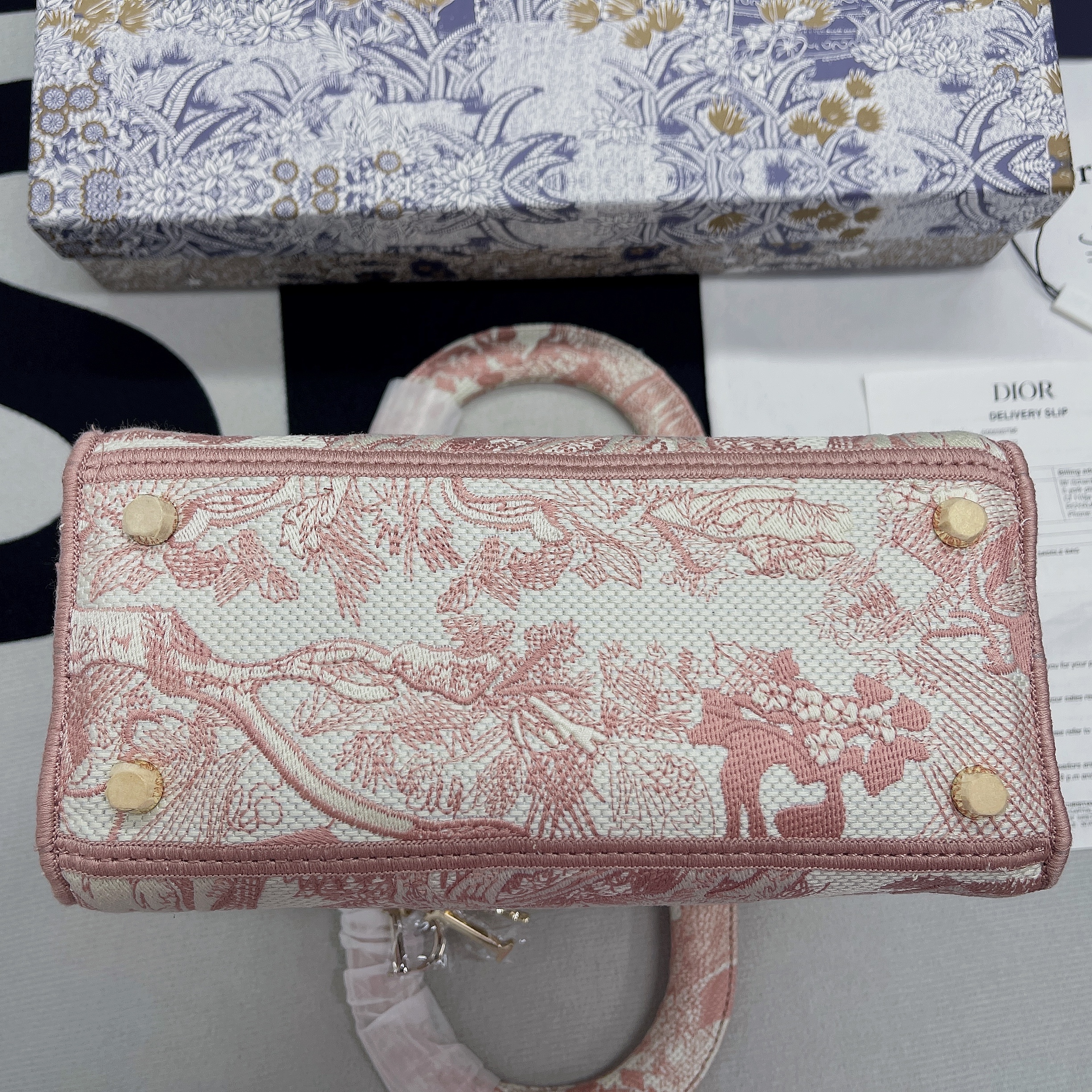 Christian Dior Medium Lady D-Lite Bag Pink, For Women, Women’s Handbags 24cm/9.5in CDOTDT_