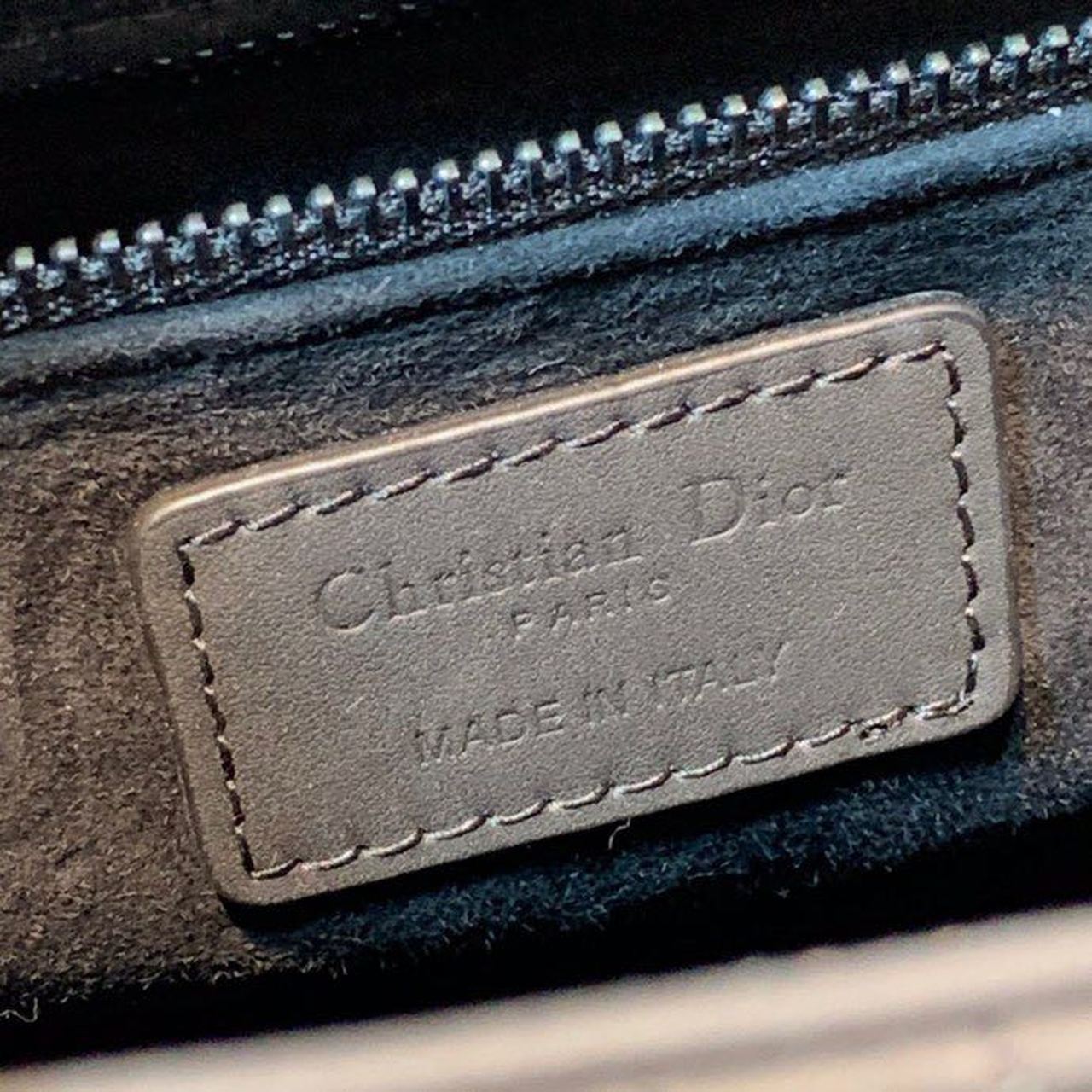 Christian Dior Medium Lady Dior Bag Matte Hardware Black Ultramatte For Women 9.5in/24cm CDSLOI_
