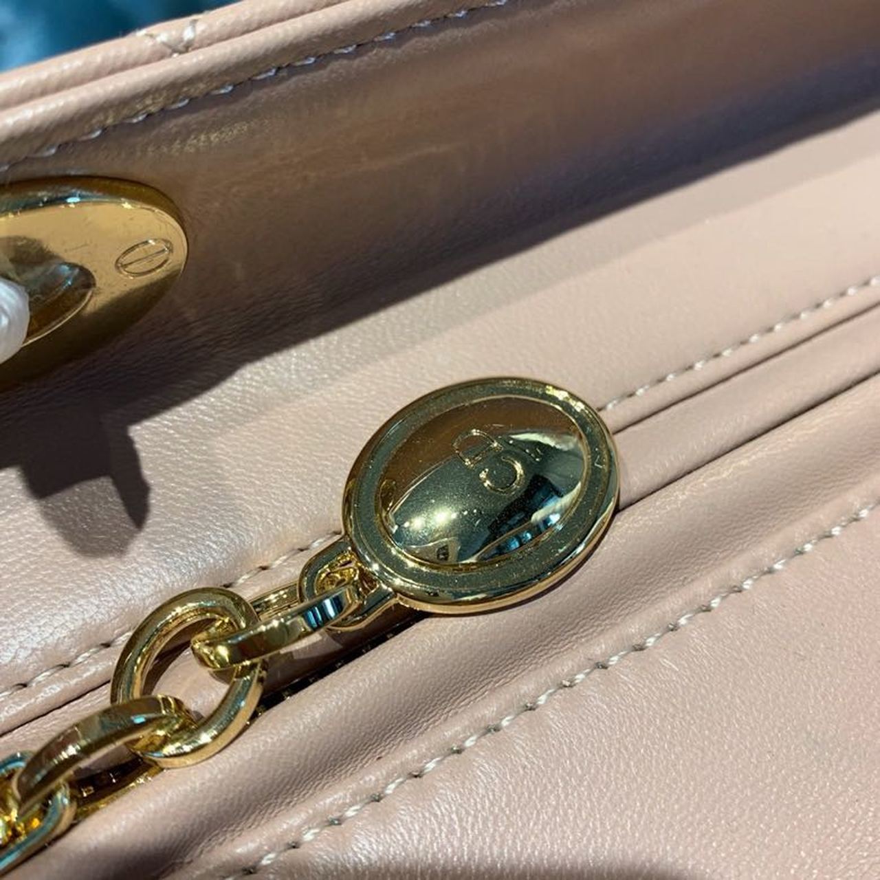 Christian Dior Medium Lady Dior Bag Rose Des Vents For Women 9.5in/24cm CD