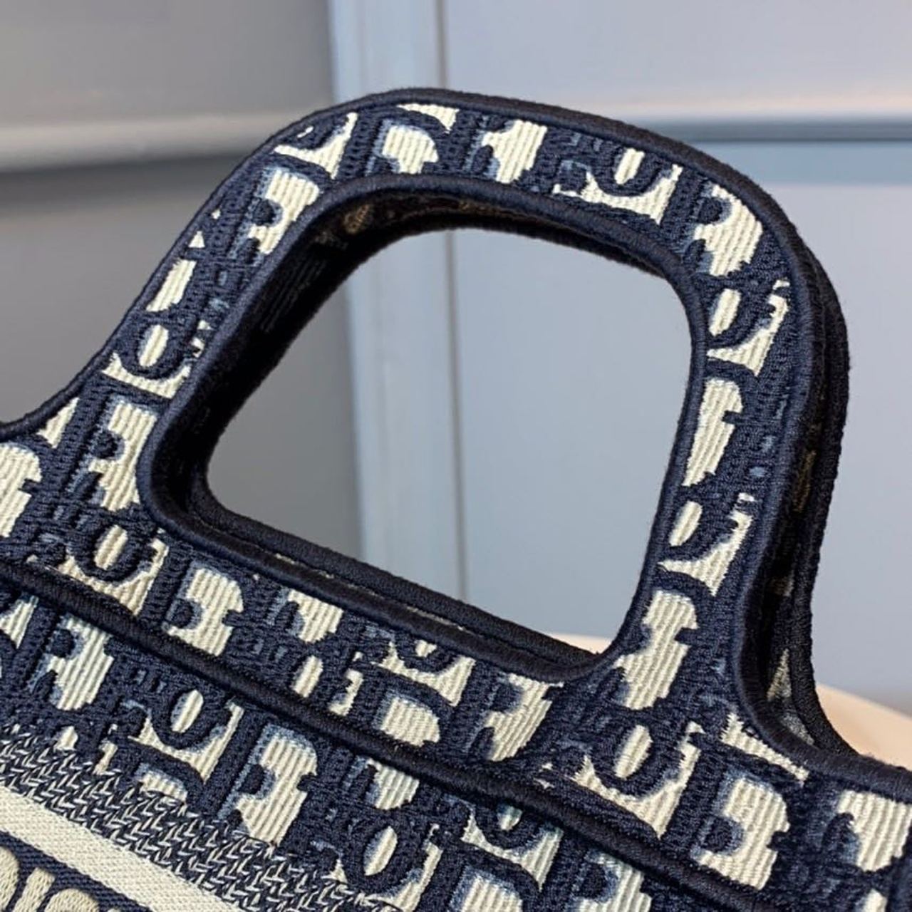 Christian Dior Mini Dior Book Tote Bag Blue By Maria Grazia Chiuri For Women 9in/23cm CDZRIW_
