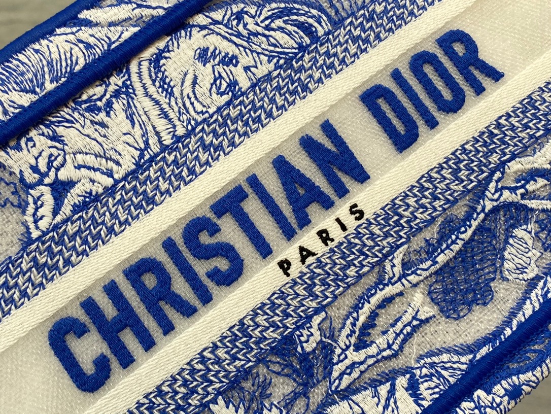 Christian Dior Mini Dior Book Tote Blue, For Women Women’s Handbags 9in/23cm CD