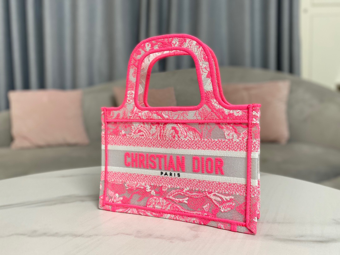 Christian Dior Mini Dior Book Tote Pink, For Women, Women’s Handbags 9in/23cm CDZRVJ_