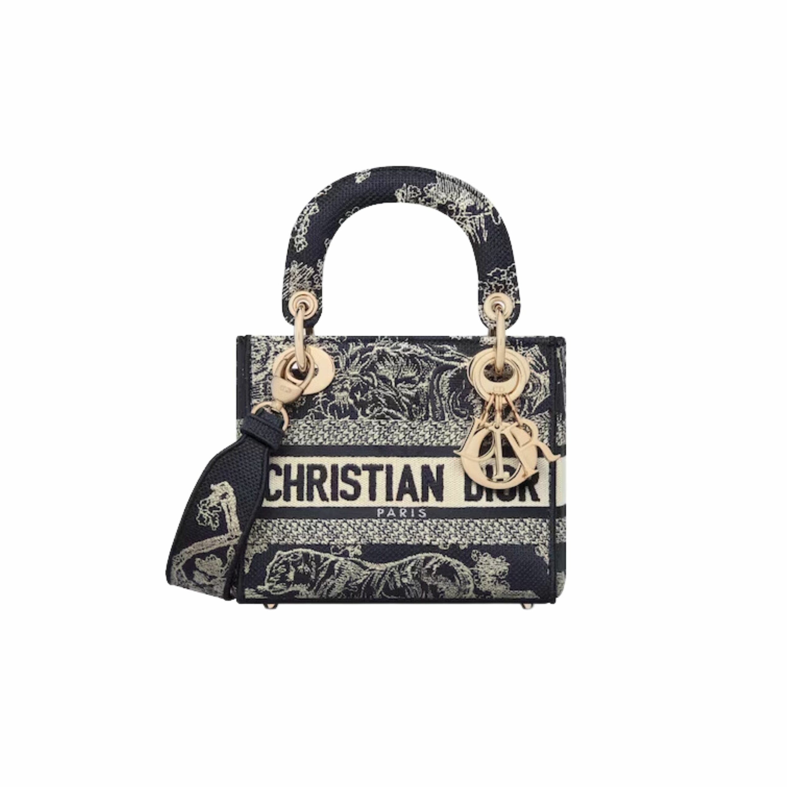 Christian Dior Mini Lady D-Lite Blue For WomenORGO_M928- 6.5 Inches/ 17 Cm