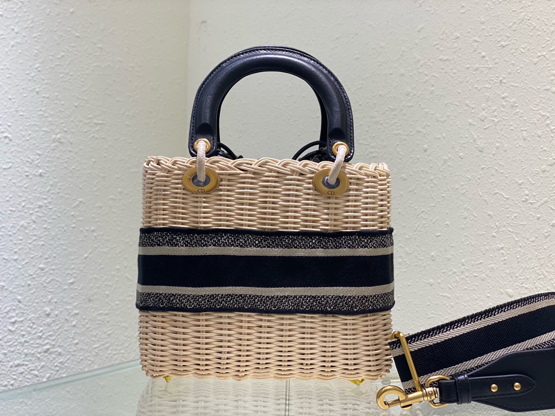 Christian Dior Mini Lady Dior Bag Black, For Women, Women’s Handbags 17cm/6.5in CDCMVO_