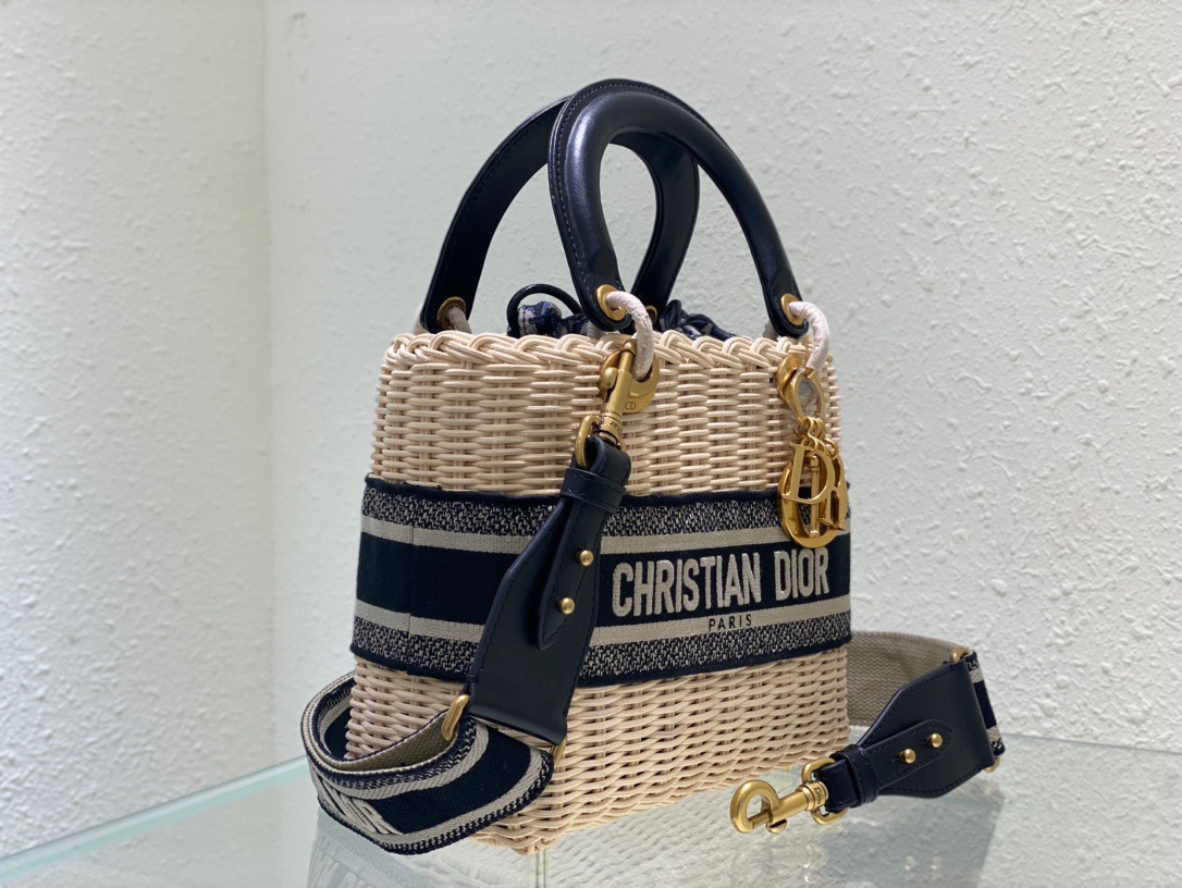 Christian Dior Mini Lady Dior Bag Black, For Women, Women’s Handbags 17cm/6.5in CDCMVO_