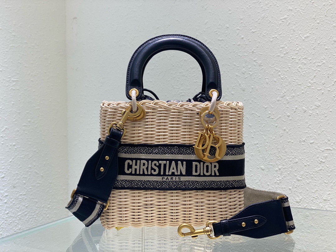 Christian Dior Mini Lady Dior Bag Black, For Women, Women’s Handbags 17cm/6.5in CDCMVO_