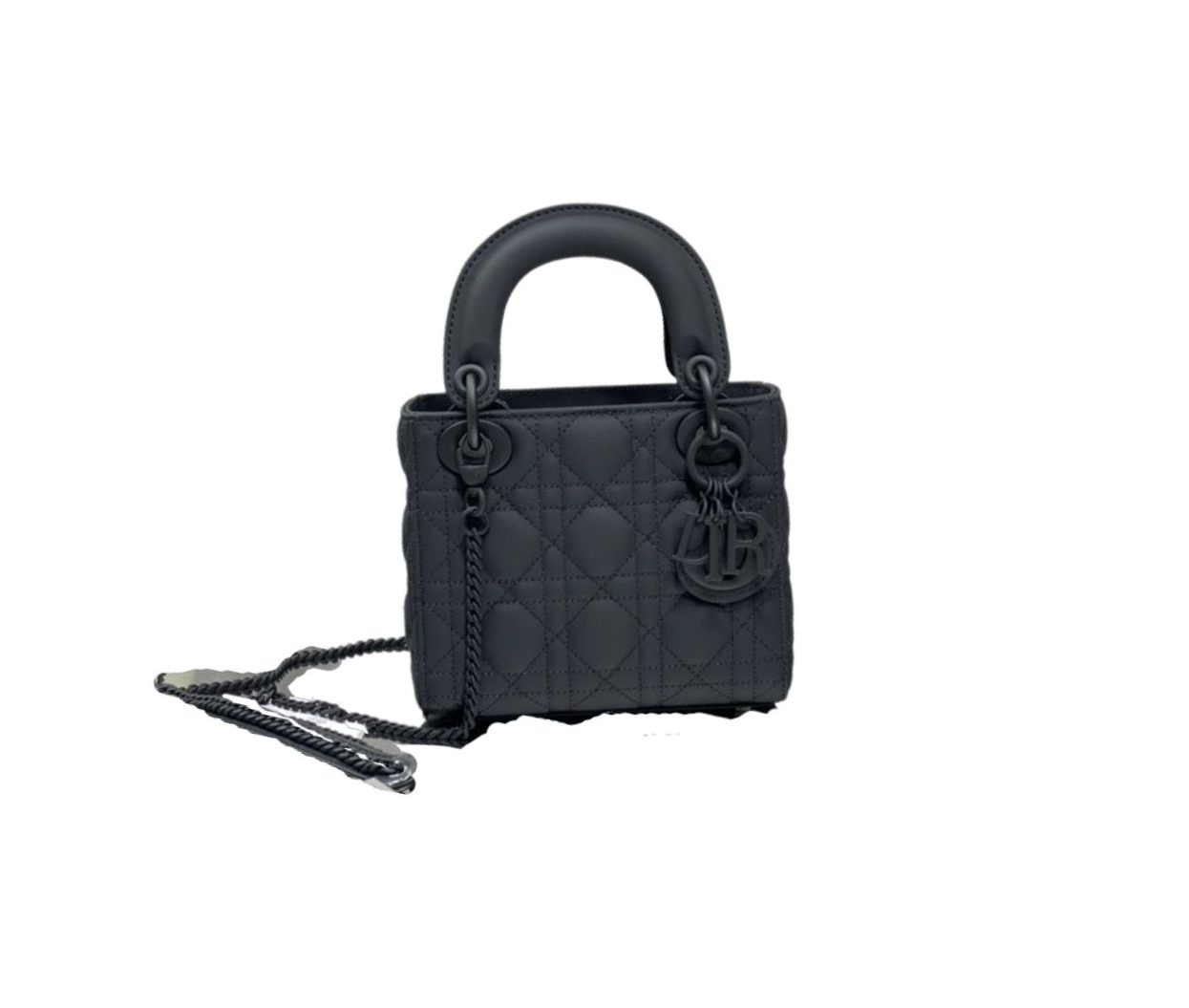 Christian Dior Mini Lady Dior Bag Black/Jade Green/White/Beige For Women 6.5in/17cm