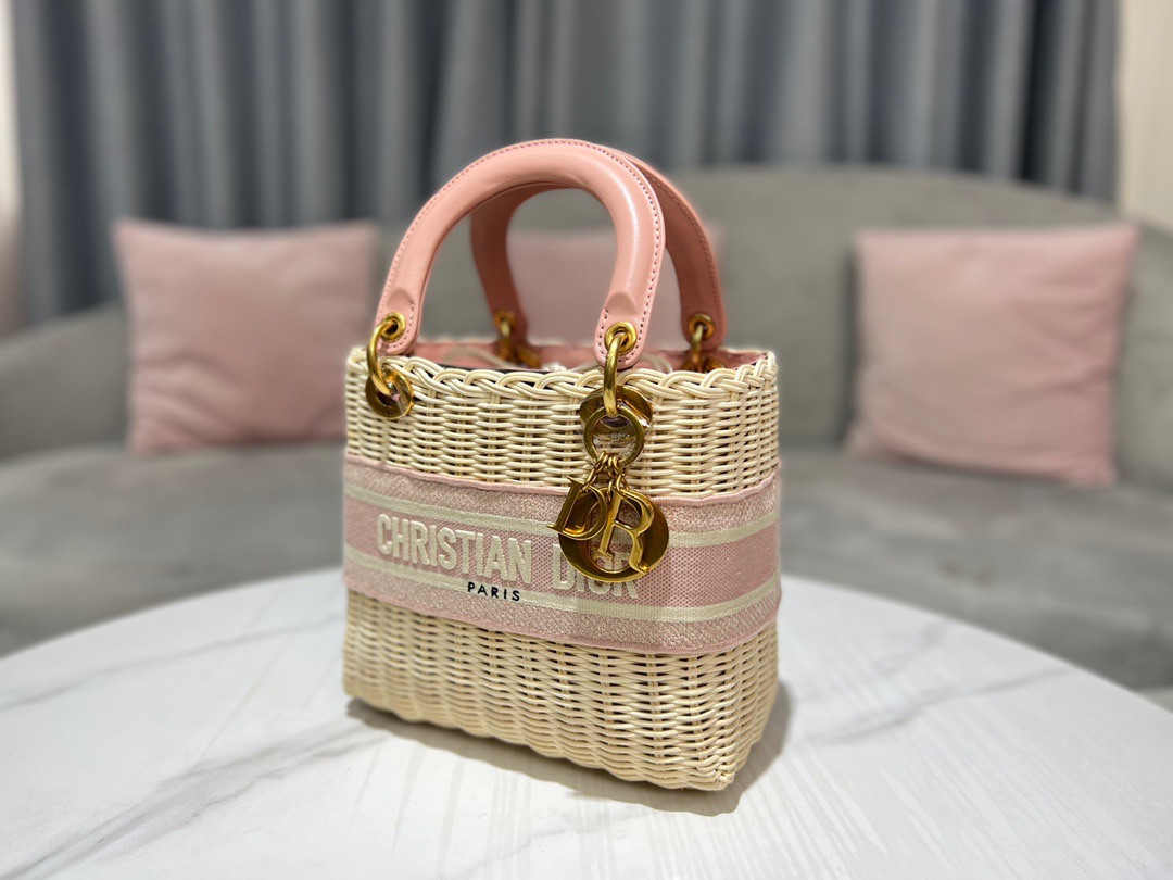 Christian Dior Mini Lady Dior Bag Pink, For Women, Women’s Handbags 17cm/6.5in CD