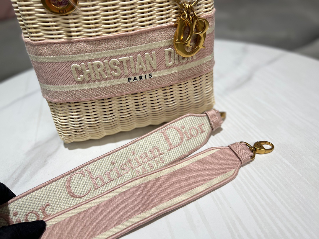 Christian Dior Mini Lady Dior Bag Pink, For Women, Women’s Handbags 17cm/6.5in CD