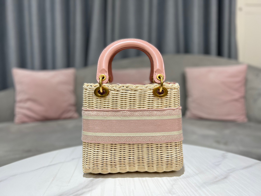Christian Dior Mini Lady Dior Bag Pink, For Women, Women’s Handbags 17cm/6.5in CD