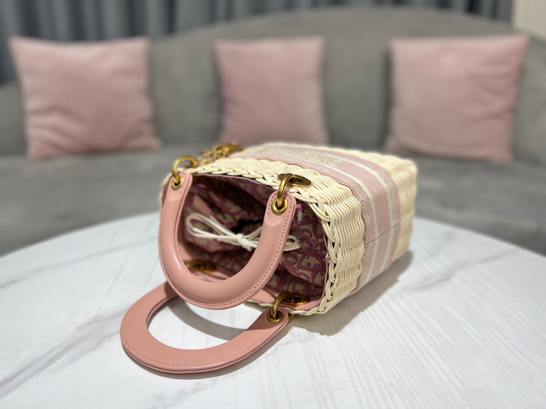 Christian Dior Mini Lady Dior Bag Pink, For Women, Women’s Handbags 17cm/6.5in CD