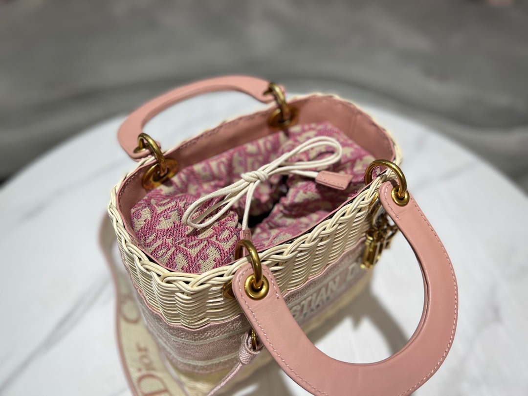 Christian Dior Mini Lady Dior Bag Pink, For Women, Women’s Handbags 17cm/6.5in CD