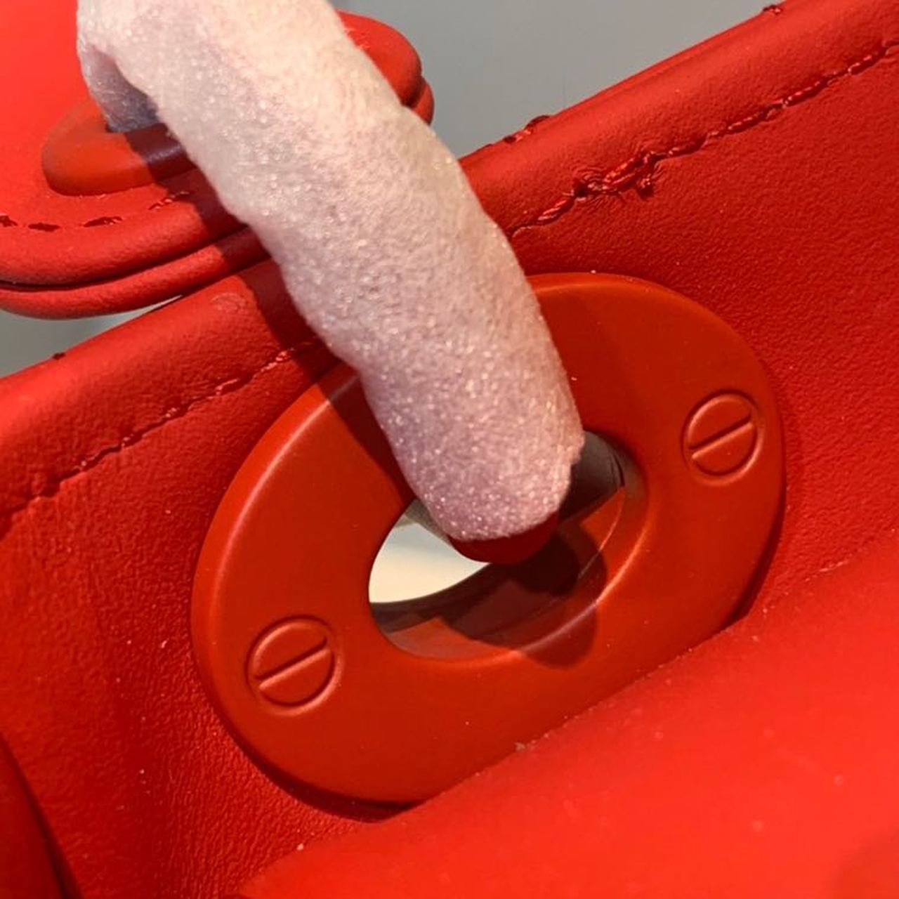 Christian Dior Mini Lady Dior Bag with Chain Matte Hardware Spring/Summer Collection, Red , For Women Women’s Handbags, 18cm CD