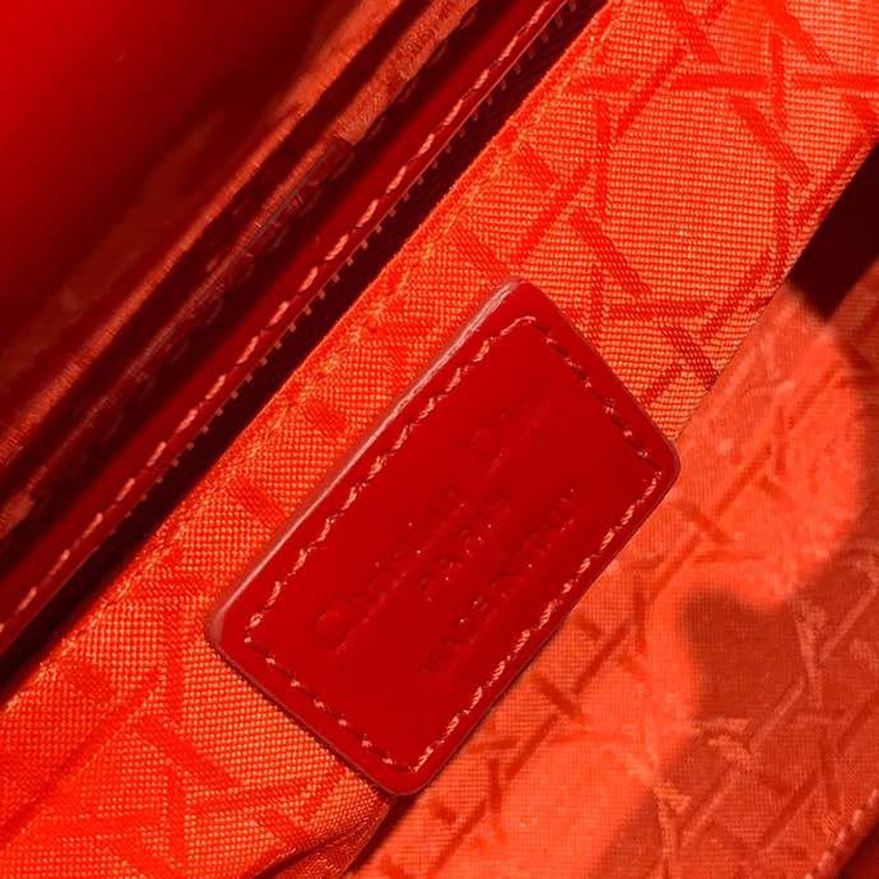 Christian Dior Mini Lady Dior Bag with Chain Silver Hardware Spring/Summer Collection, Red, For Women Women’s Handbags, 18cm CDOCAL_M52R