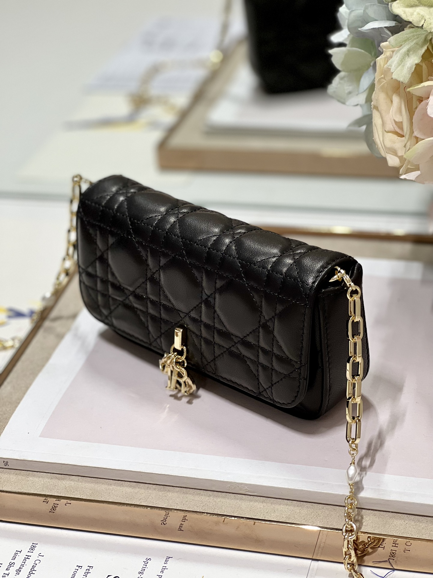 Christian Dior Mini Miss Dior Bag White/ Black/ Blue/ Light Purple For Women 7 in/18.cm
