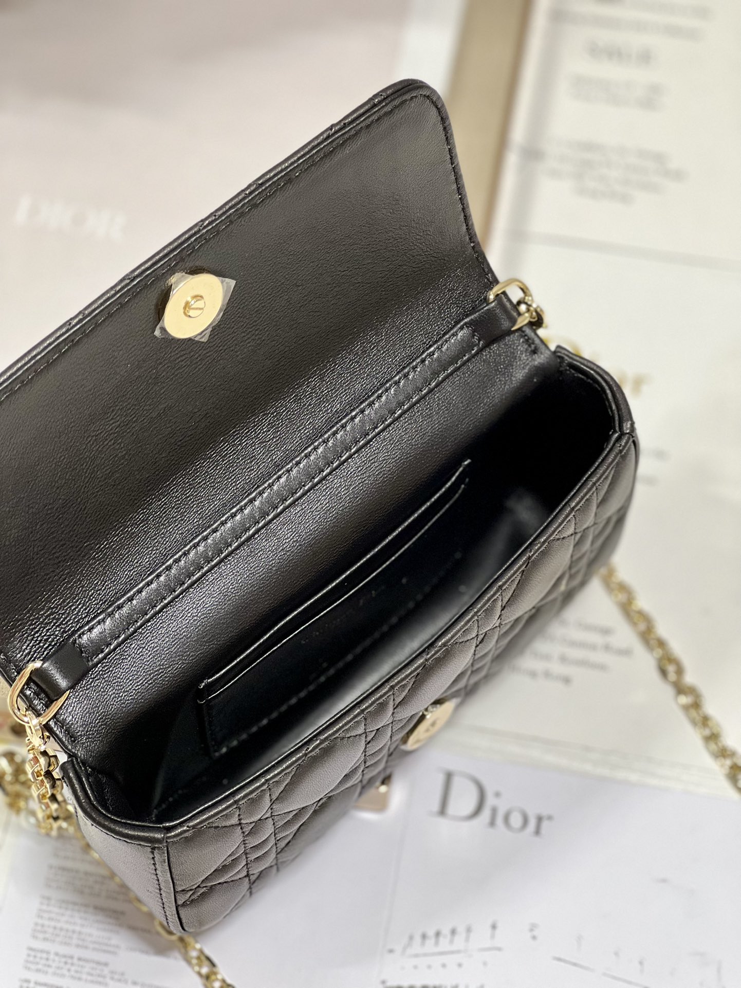Christian Dior Mini Miss Dior Bag White/ Black/ Blue/ Light Purple For Women 7 in/18.cm
