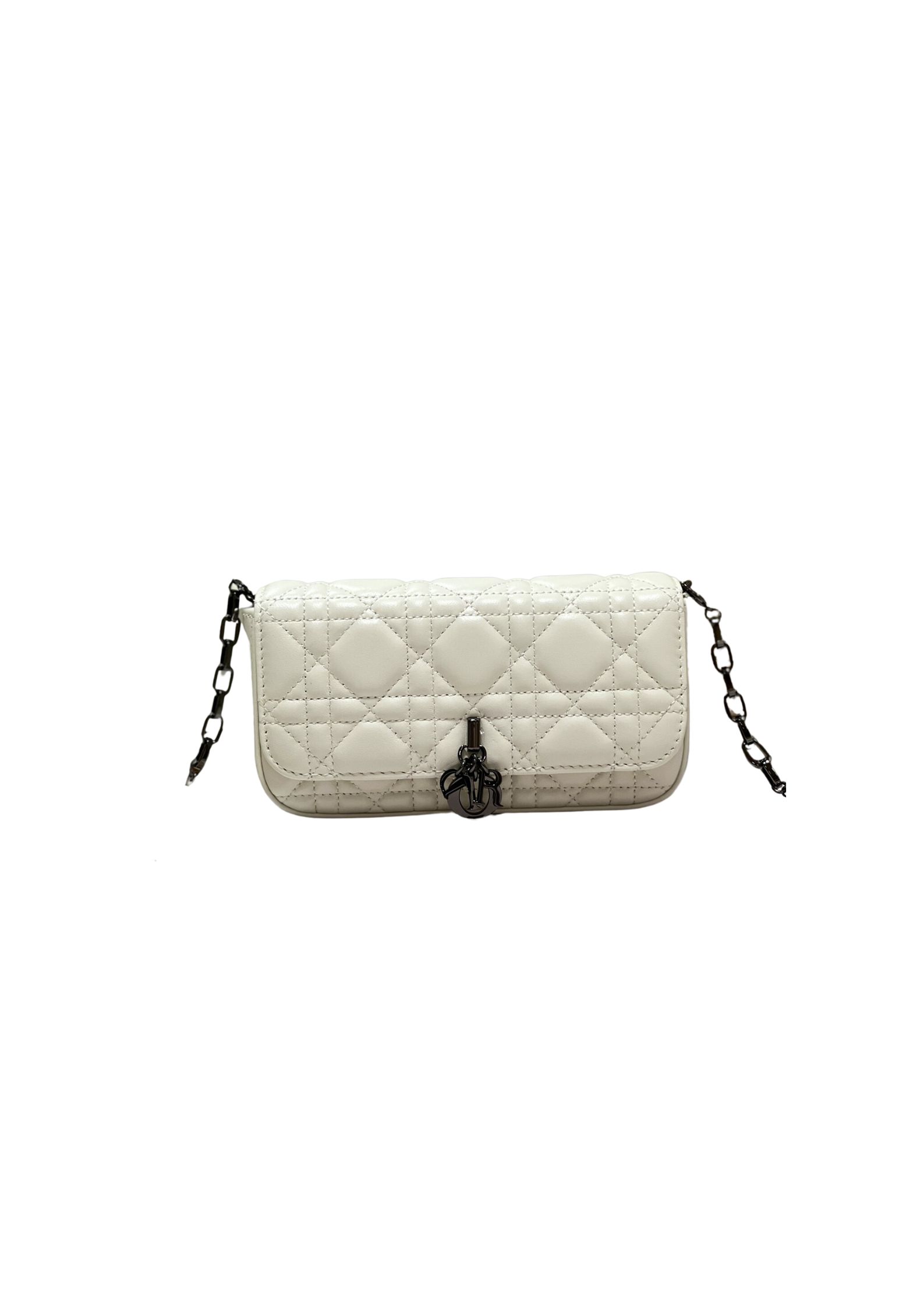 Christian Dior Mini Miss Dior Bag White/ Black For Women 7 in/ 18.5cm