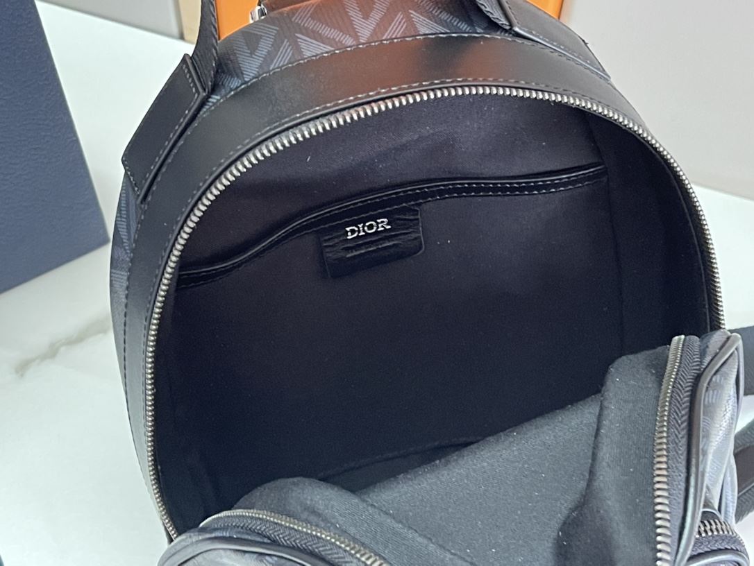 Christian Dior Mini Rider Sling Bag Grey/Black For Men 12.5 in/32 cm 1ESBO038CDP_H42E