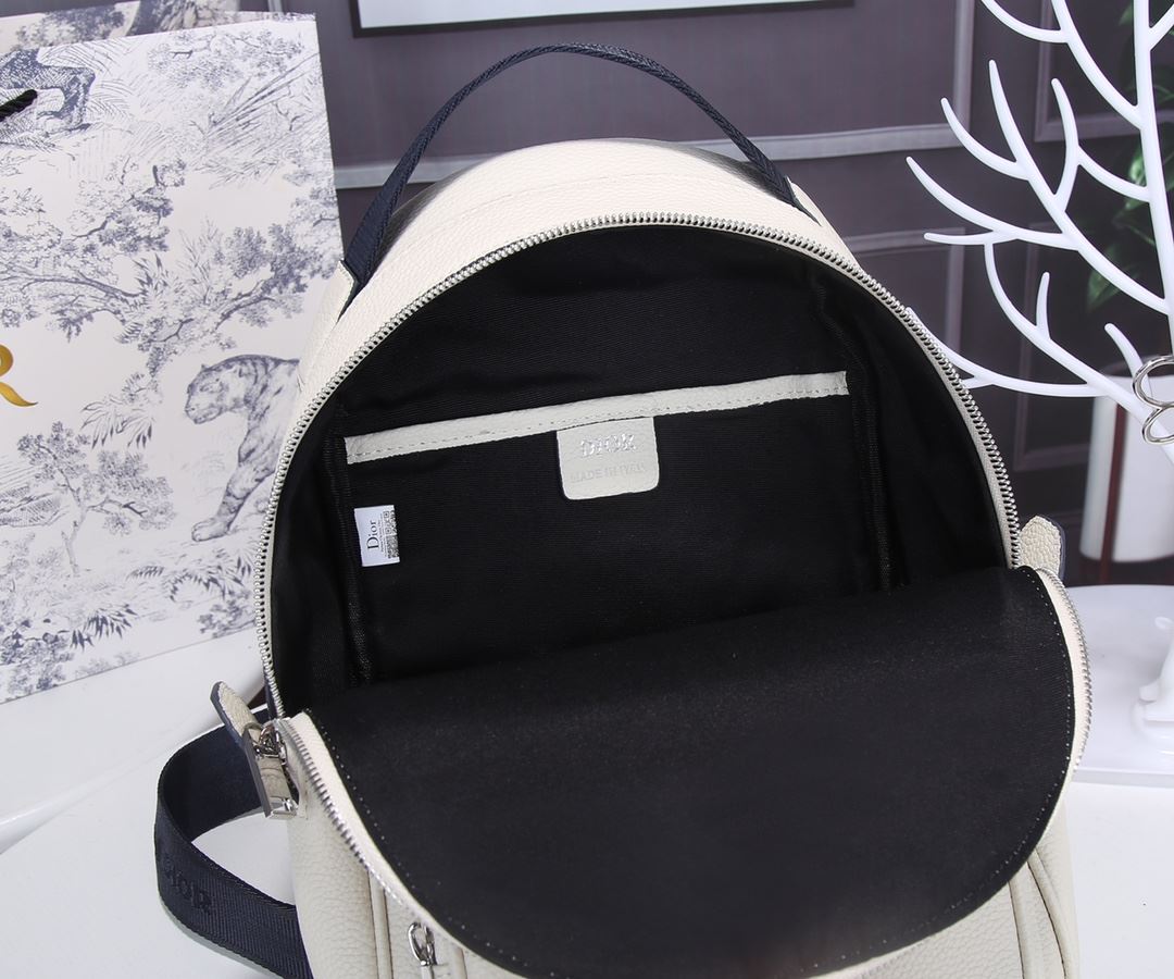 Christian Dior Mini Rider Sling Bag White/Black For Men 12.5 in/32 cm