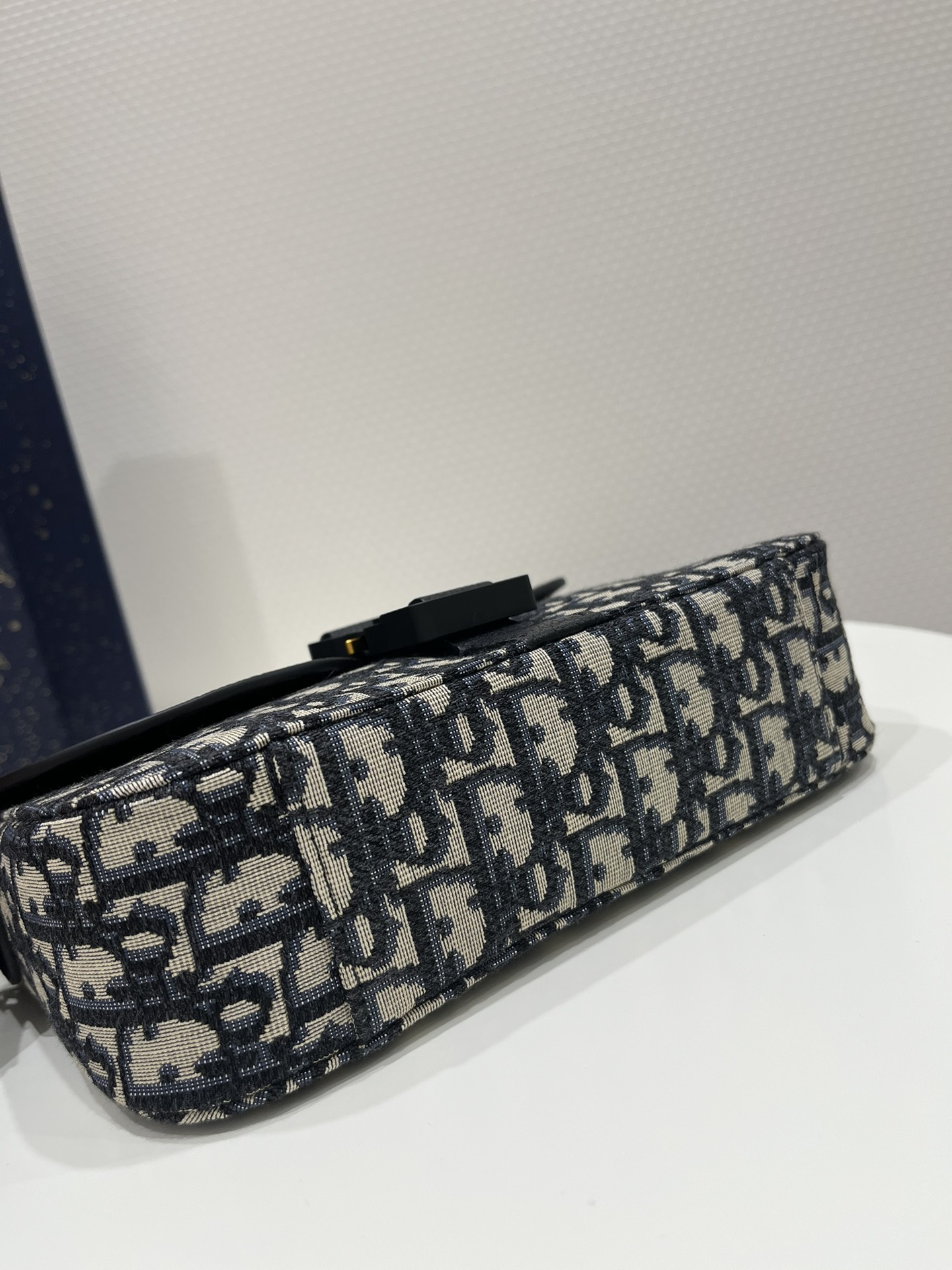 Christian Dior Mini Saddle Bag With Strap Black For Women 9in/23cm 1ADPO049YKS_H27E