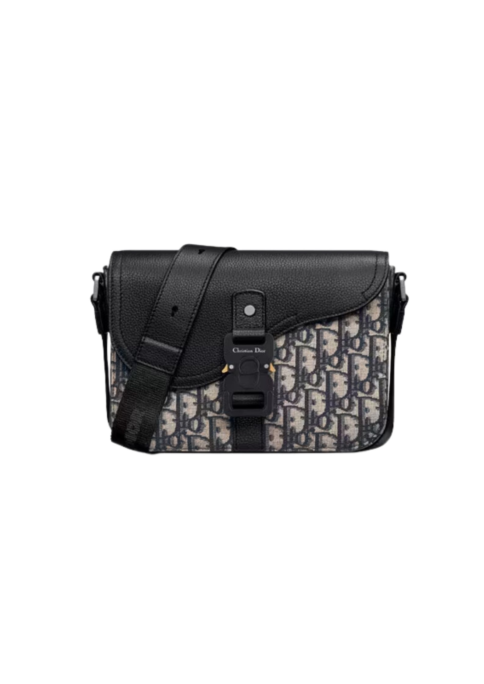 Christian Dior Mini Saddle Bag With Strap Black For Women 9in/23cm 1ADPO049YKS_H27E