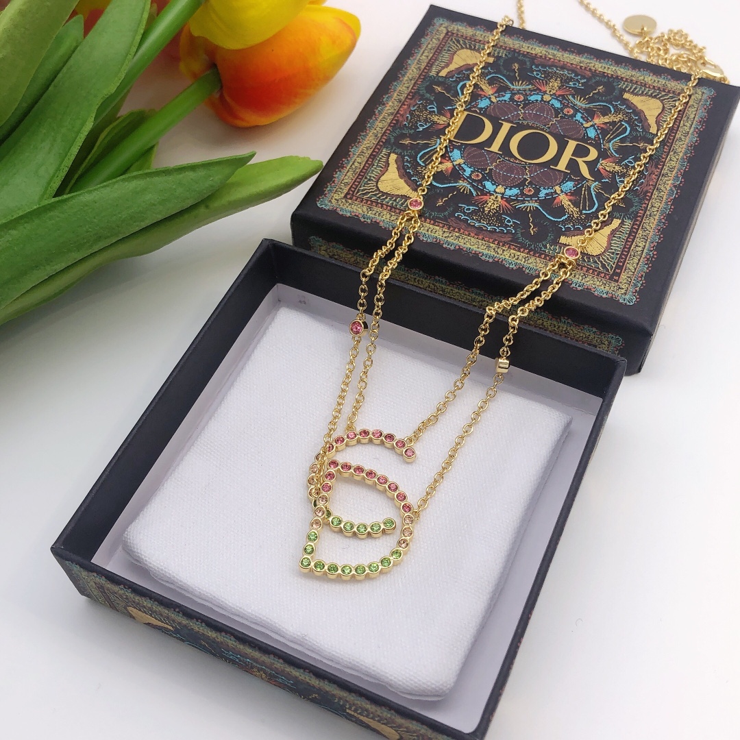 Christian Dior Necklaces CD Gold For Women