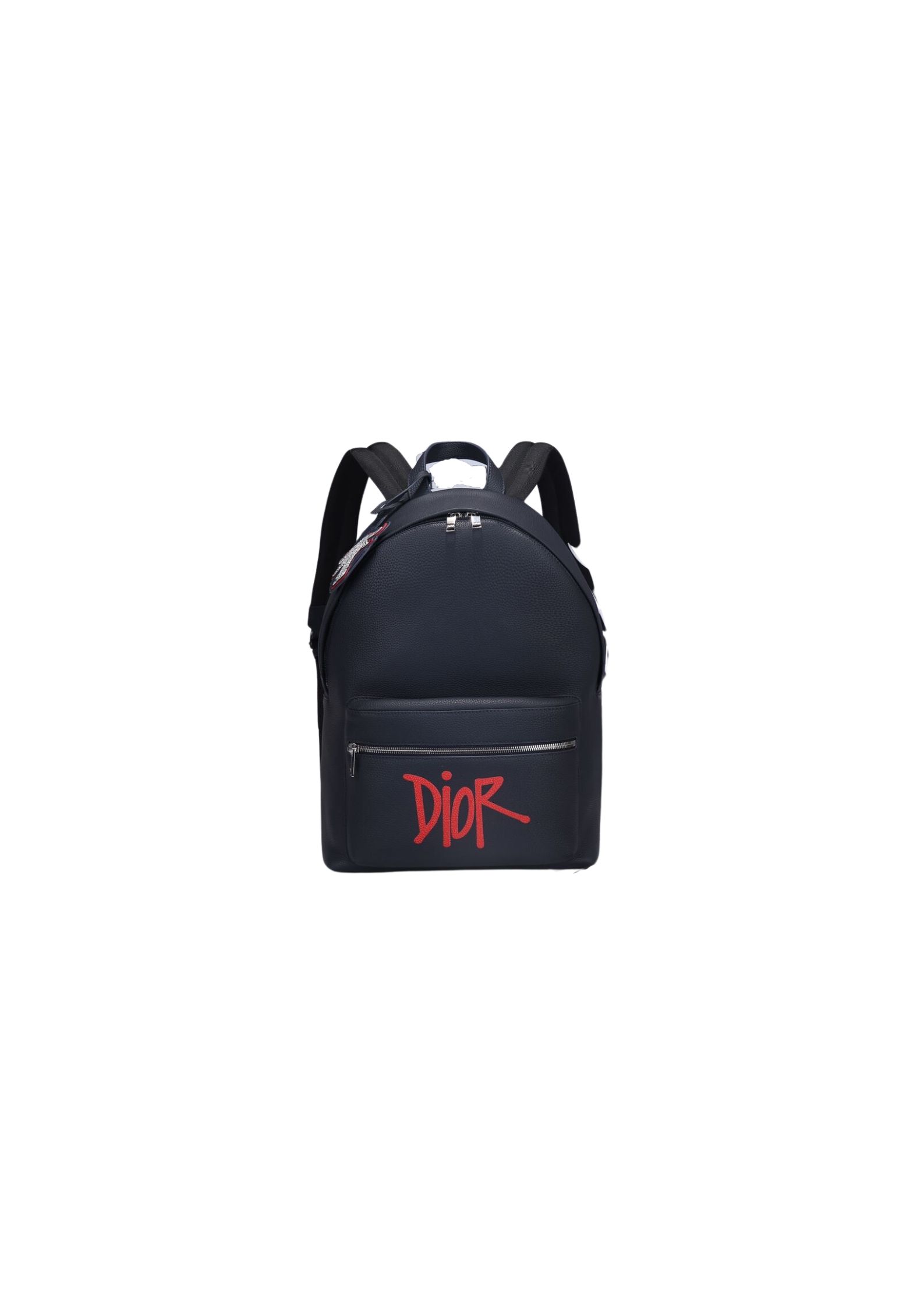 Christian Dior Rider Backpack Black/White For Men 16.5 in/42 cm
