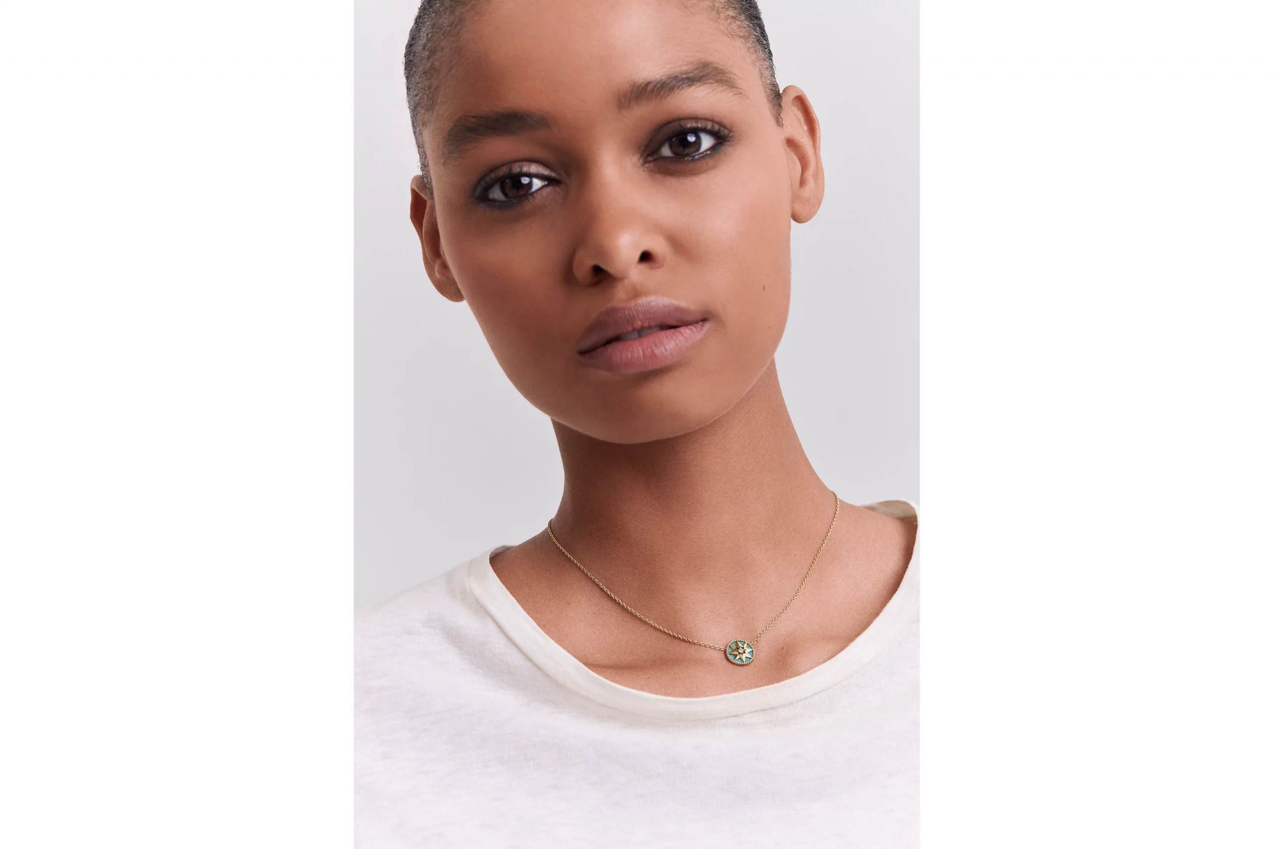 Christian Dior Rose Des Vents Necklace Yellow Gold For Women JRDV95006_0000