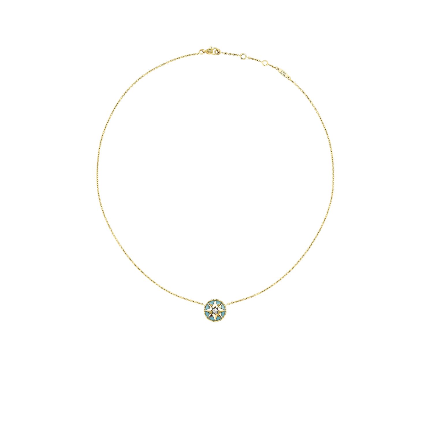 Christian Dior Rose Des Vents Necklace Yellow Gold For Women JRDV95006_0000