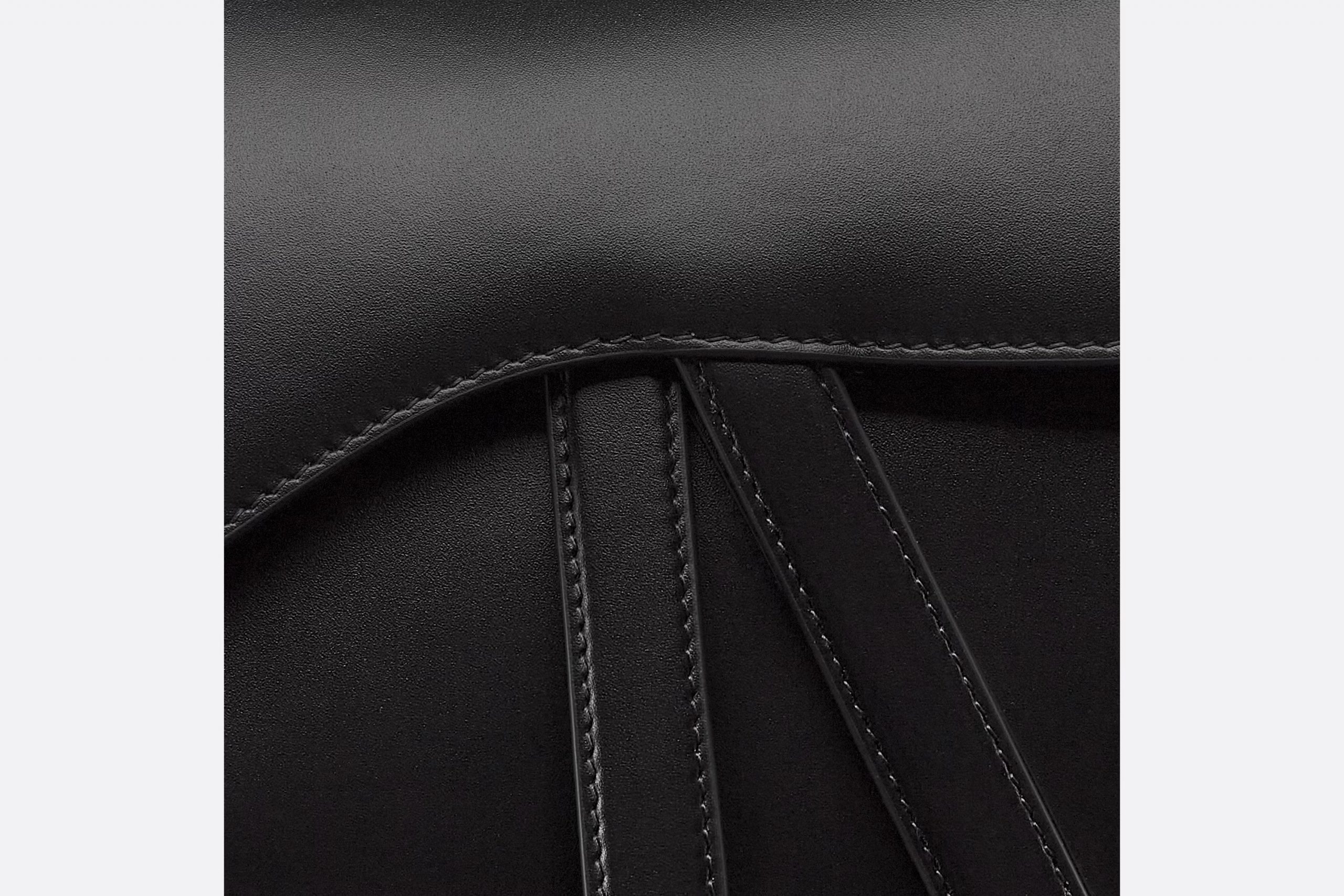 Christian Dior Saddle Bag With Strap Black Smooth For WomenCWGC_M900 10in/25.4cm