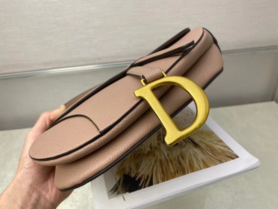 Christian Dior Saddle Bag With Strap Gold Toned Hardware For Women 25.5cm/10in CDCBAA_M50P