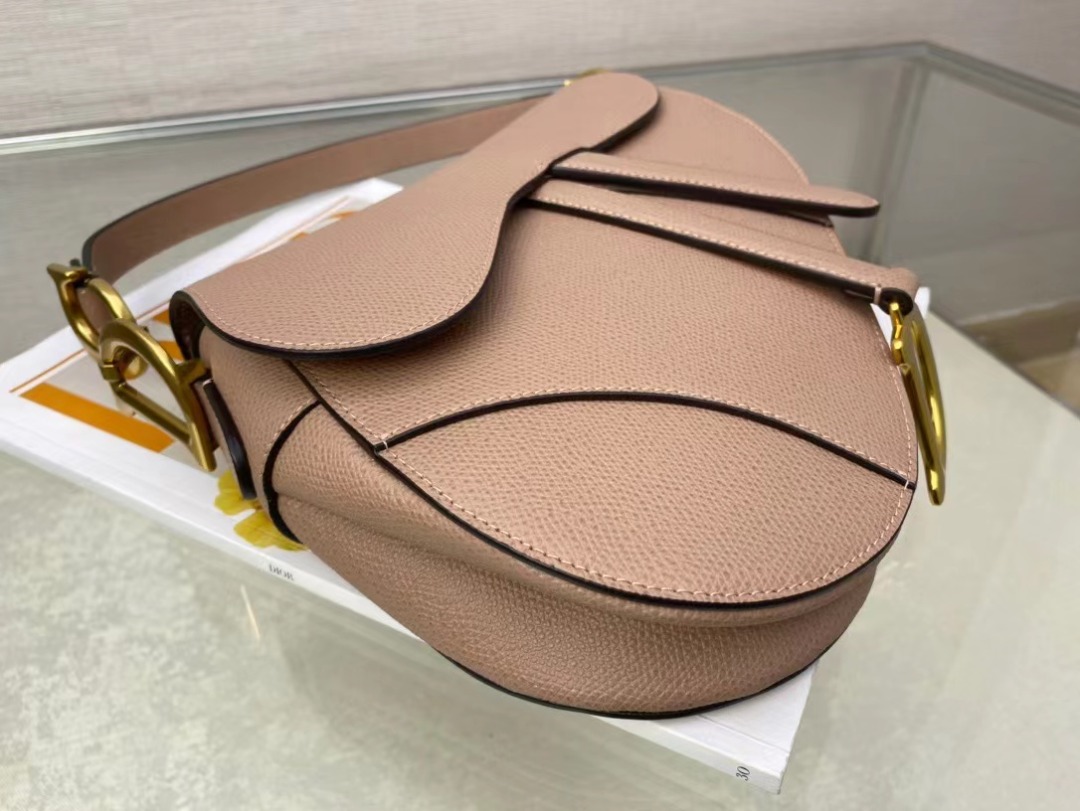 Christian Dior Saddle Bag With Strap Gold Toned Hardware For Women 25.5cm/10in CDCBAA_M50P