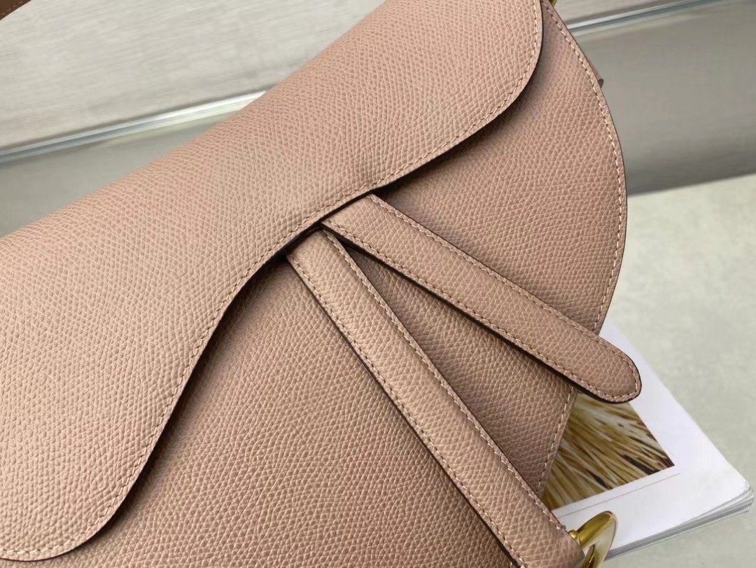 Christian Dior Saddle Bag With Strap Gold Toned Hardware For Women 25.5cm/10in CDCBAA_M50P