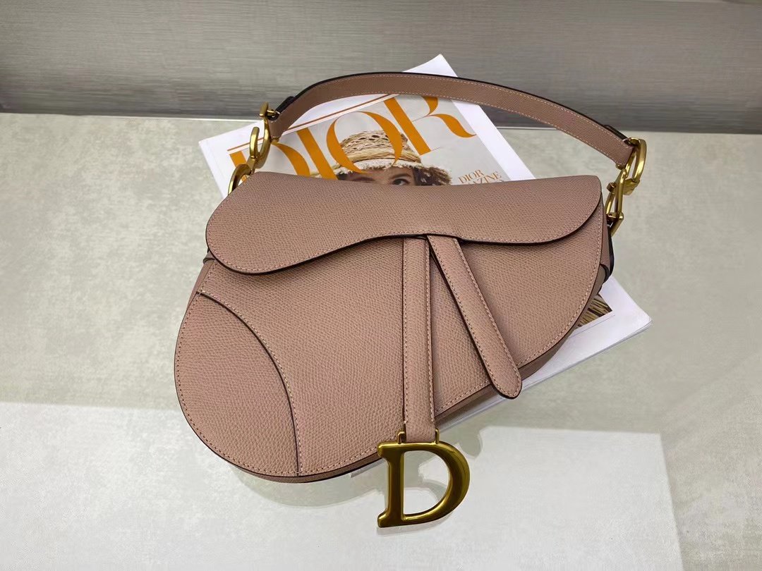 Christian Dior Saddle Bag With Strap Gold Toned Hardware For Women 25.5cm/10in CDCBAA_M50P
