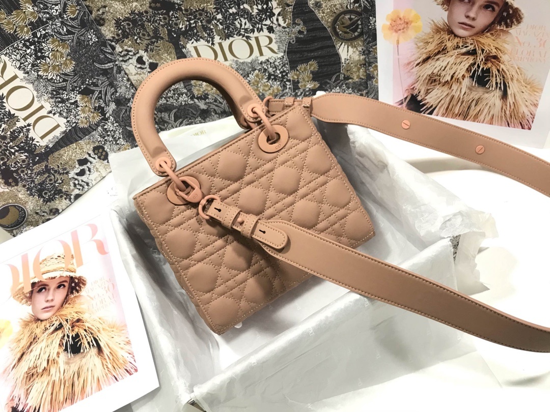 Christian Dior Smal Lady Dior My ABCDIOR Bag Brown For Women 8in/20cm CD