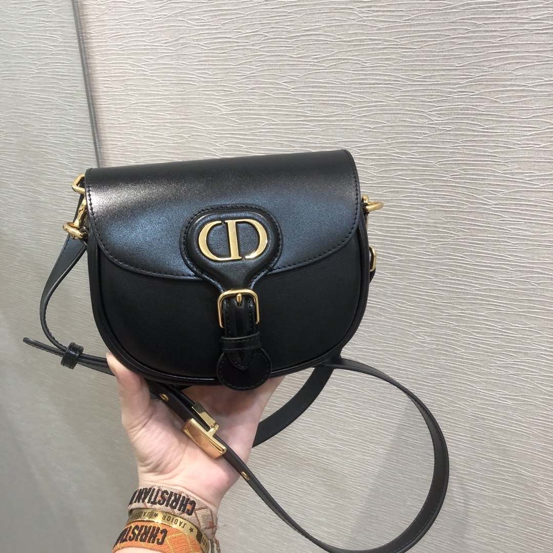 Christian Dior Small Bobby Bag Black For Women 7in/18cm CDUMOL_