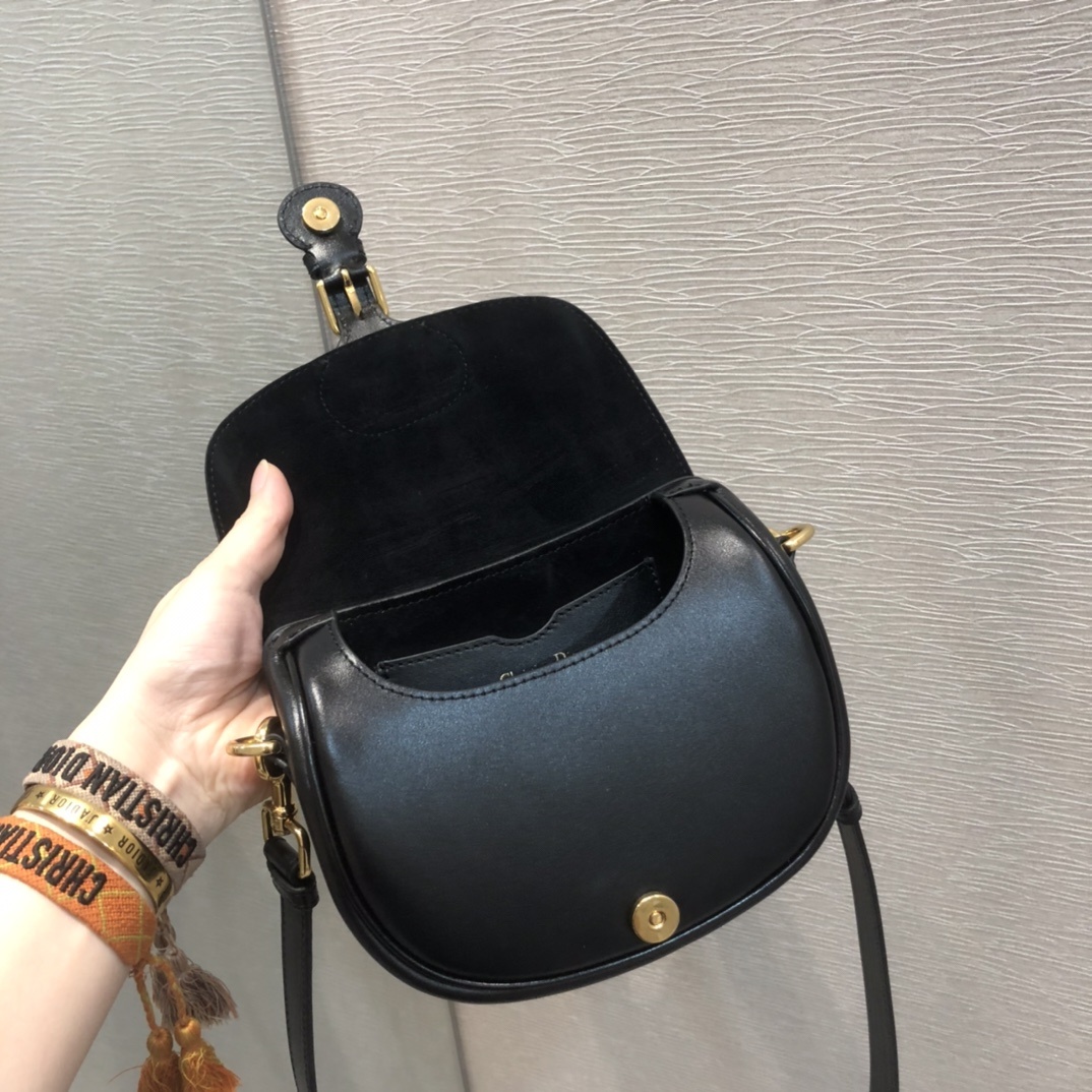 Christian Dior Small Bobby Bag Black For Women 7in/18cm CDUMOL_