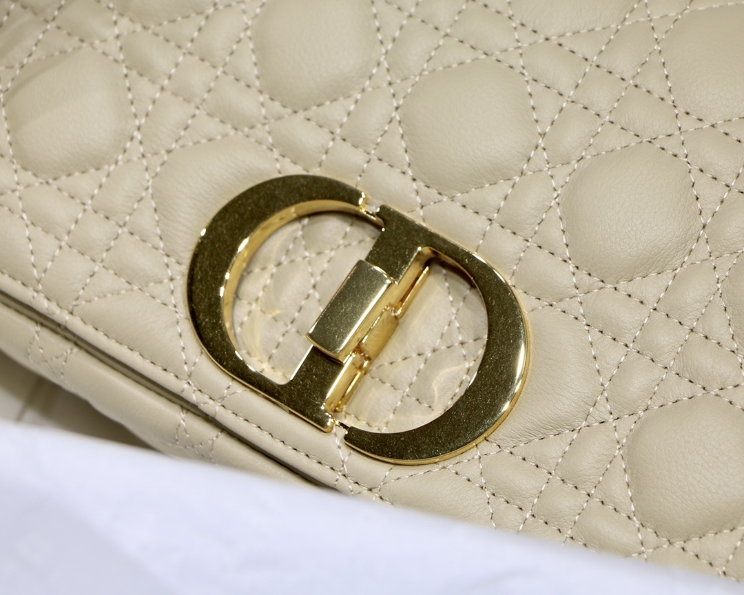 Christian Dior Small Caro Bag Light Yellow For Women 8in/20cm CDUWHC_M26Y