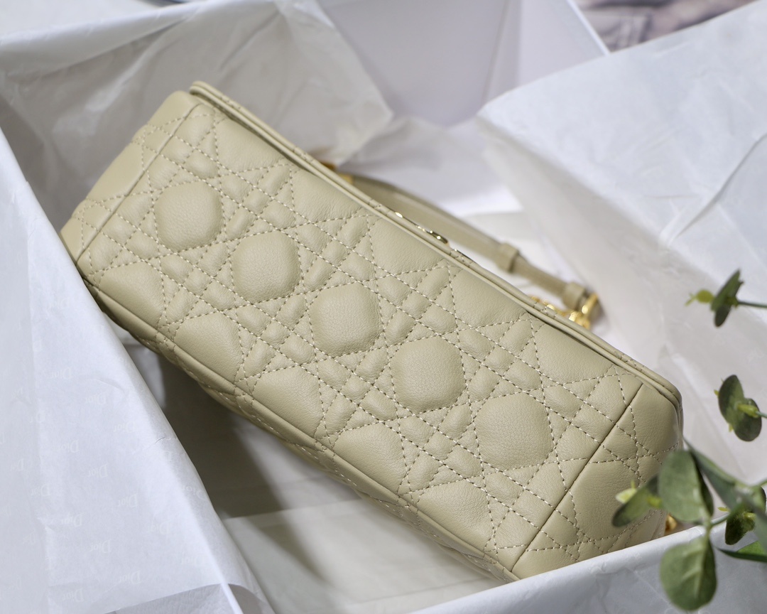 Christian Dior Small Caro Bag Light Yellow For Women 8in/20cm CDUWHC_M26Y