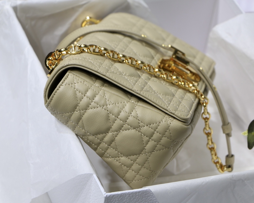 Christian Dior Small Caro Bag Light Yellow For Women 8in/20cm CDUWHC_M26Y