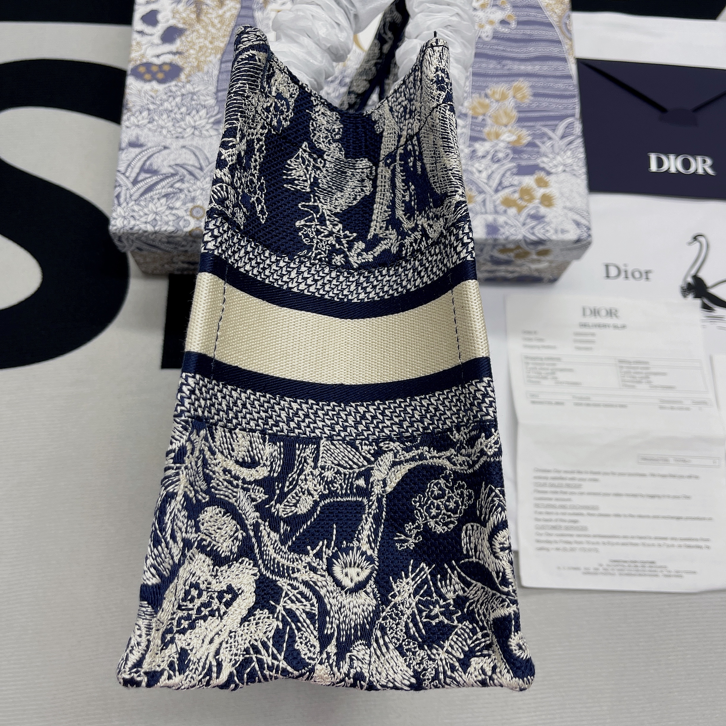Christian Dior Small Dior Book Tote Blue, For Women, Women’s Handbags 26.5cm/10.5in CDZRGO_